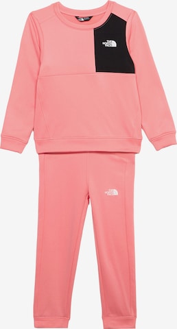 THE NORTH FACE Strój treningowy w kolorze różowy: przód