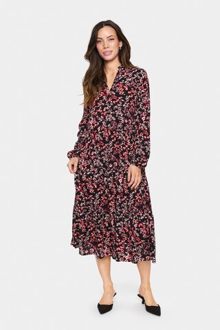SAINT TROPEZ Shirt dress 'EdaSZ' in Black: front