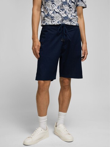 HECHTER PARIS Loosefit Broek in Blauw: voorkant