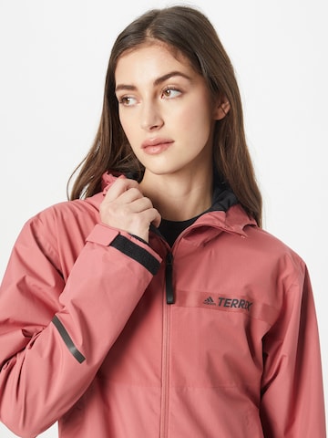 ADIDAS TERREX Outdoor Jacket 'Multi Rain.Rdy 2-Layer Rain' in Orange