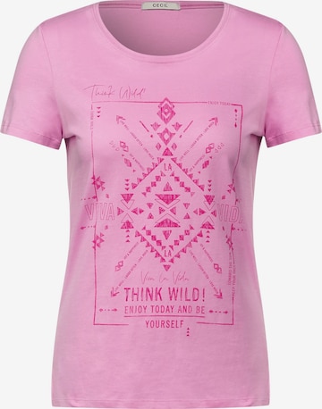 CECIL Shirt in Roze: voorkant