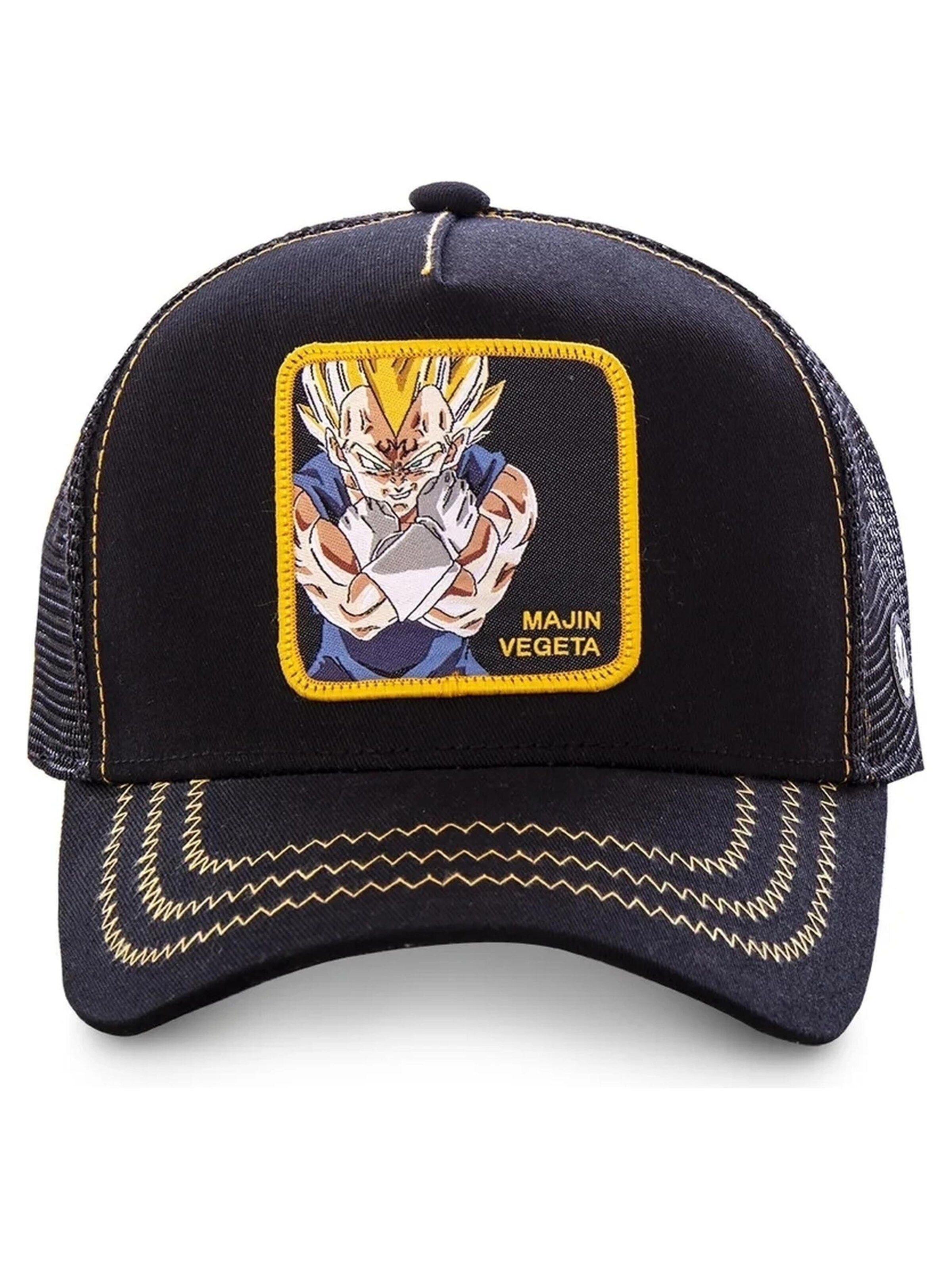 Casquette 'Gorra capslab negra majin vegeta bordado frente visera curva' Capslab en noir : devant