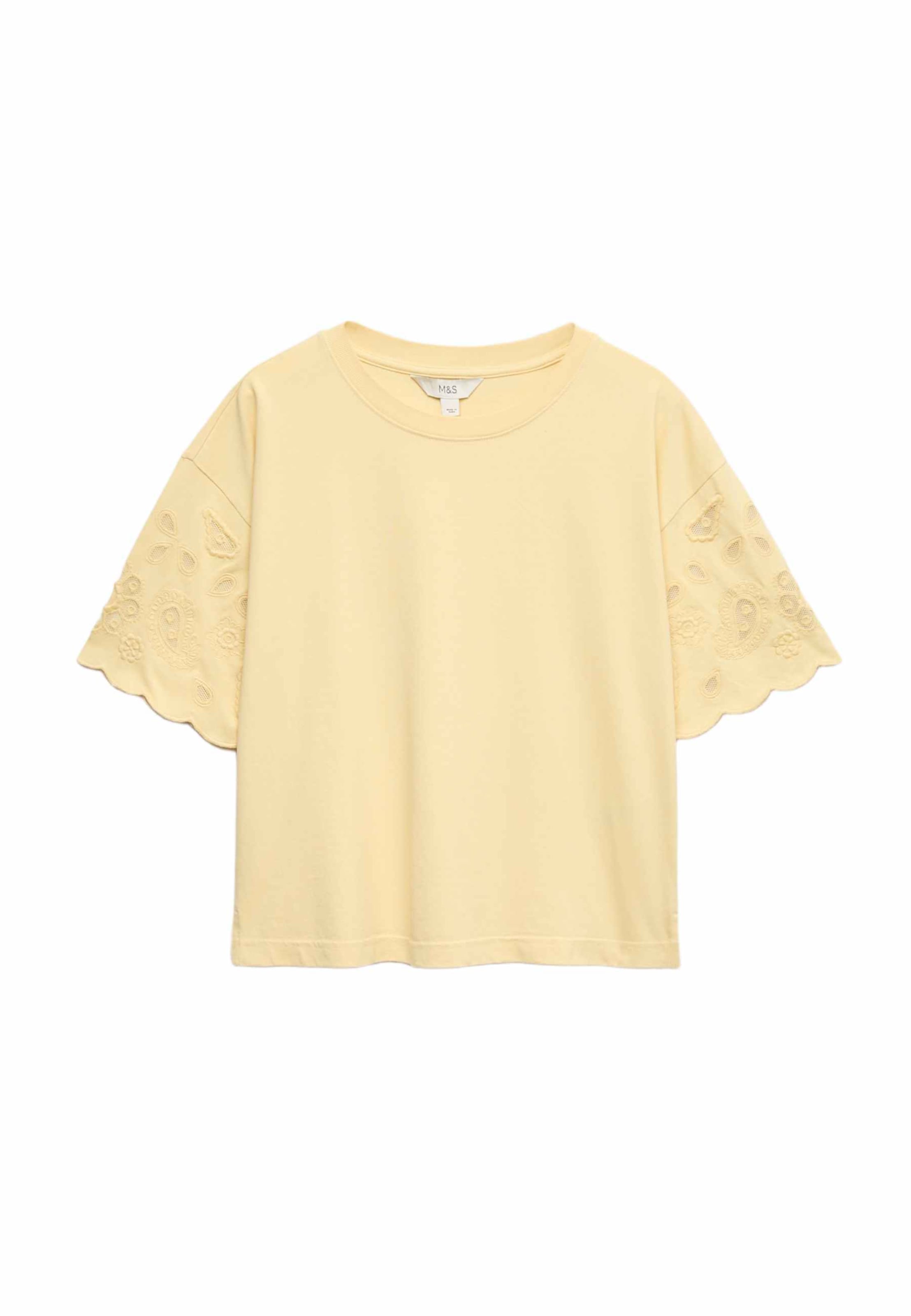 Marks & Spencer T-Shirt in Gelb: Vorderseite
