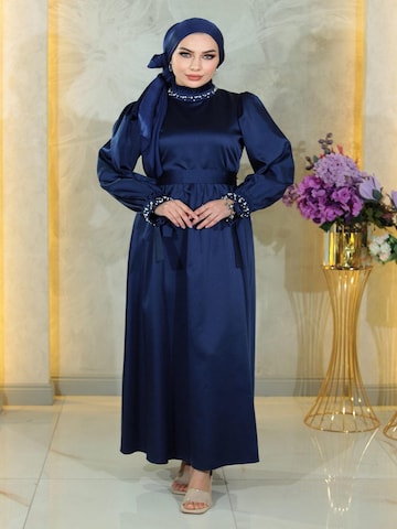 MODAMIHRAM Jurk in Blauw: voorkant