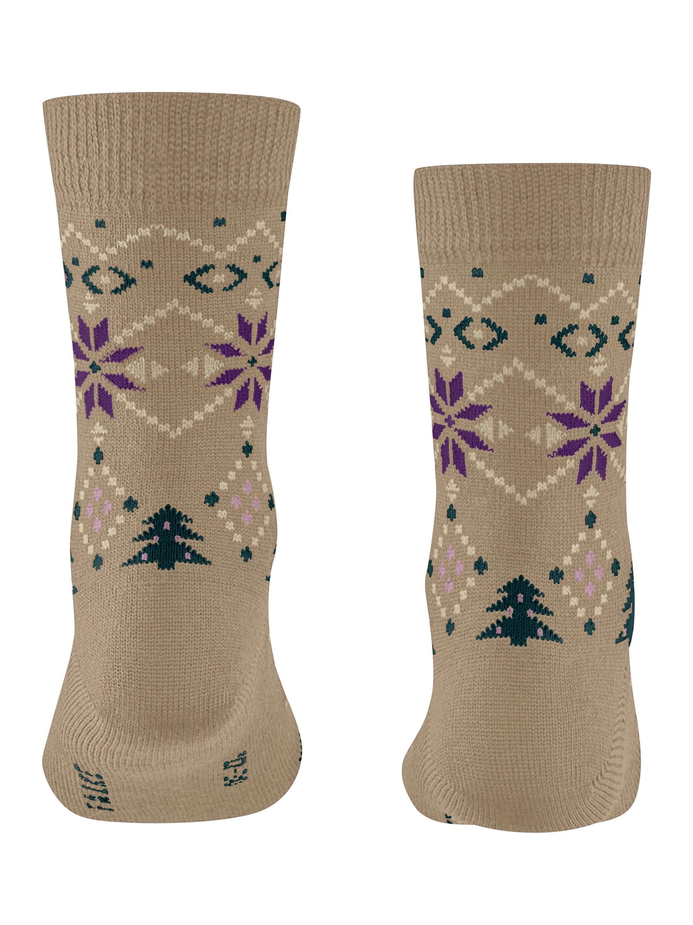 FALKE Socks 'Nordic Fair Isle' in Beige