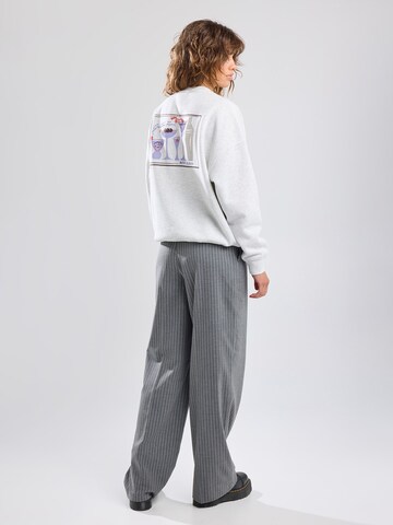 Wide Leg Pantalon à plis America Today en gris
