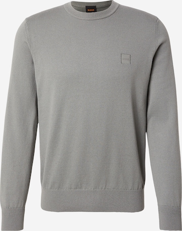 BOSS Свитер 'Kanovano_S' в Серый: спереди