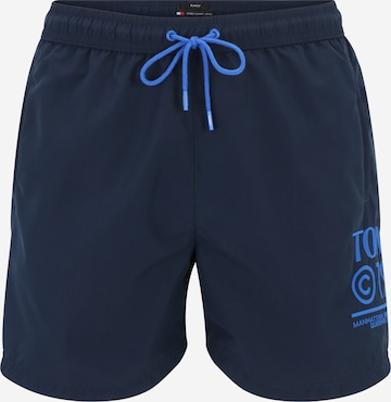 Tommy Jeans Board Shorts in Blue: front