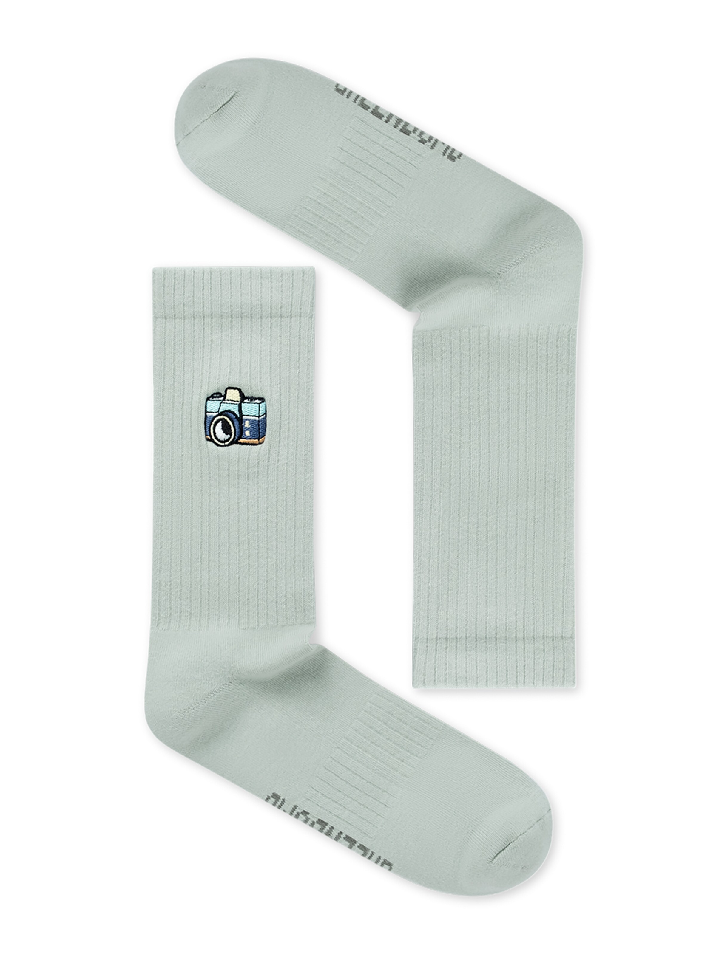 GREENBOMB Socken 'Camera' in Grün: Vorderseite
