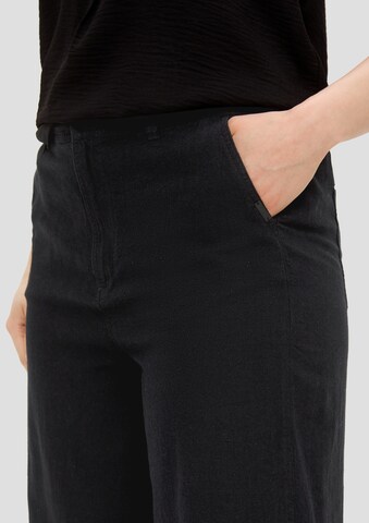 QS Wide leg Trousers in Black