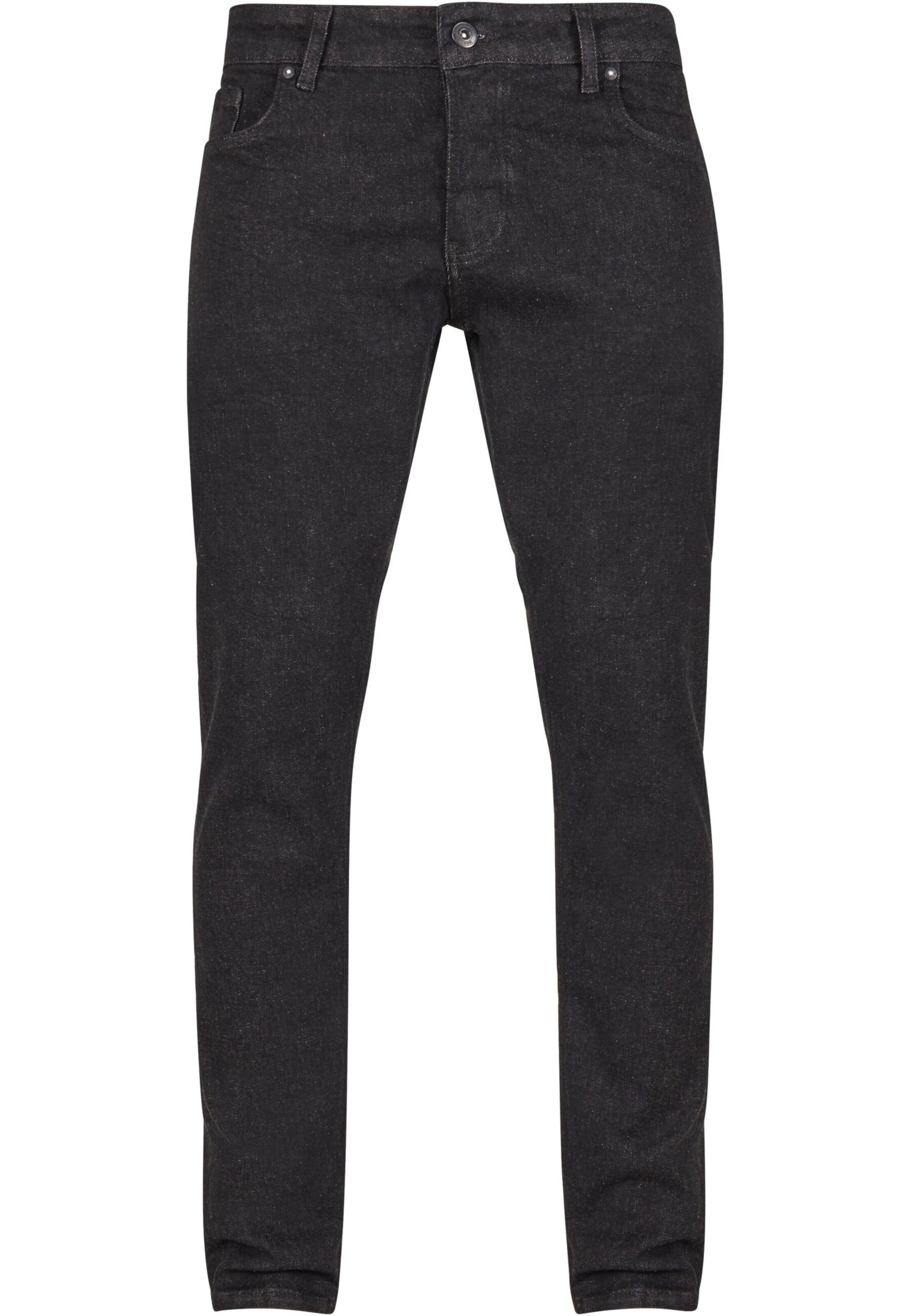 2Y Premium Regular Jeans in Schwarz: Vorderseite