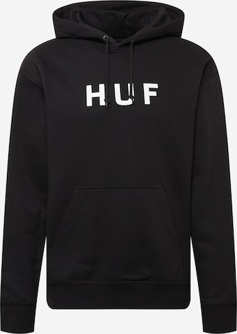 HUF Sweatshirt in Zwart: voorkant