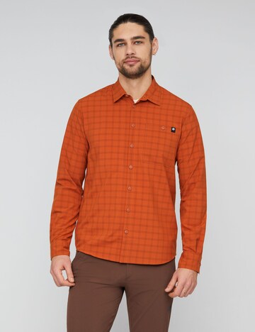 MAMMUT Regular Fit Hemd  ‘Lenni’ in Braun: Vorderseite
