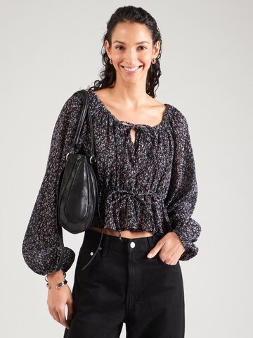 QS Blus i svart: framsida