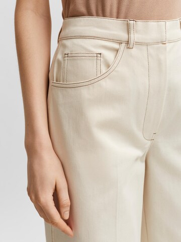 Wide Leg Pantalon à plis 'Jackie' SELECTED FEMME en beige