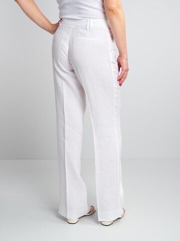 Wide leg Pantaloni per costume tradizionale 'Martha 7692' di W. Wegener in bianco