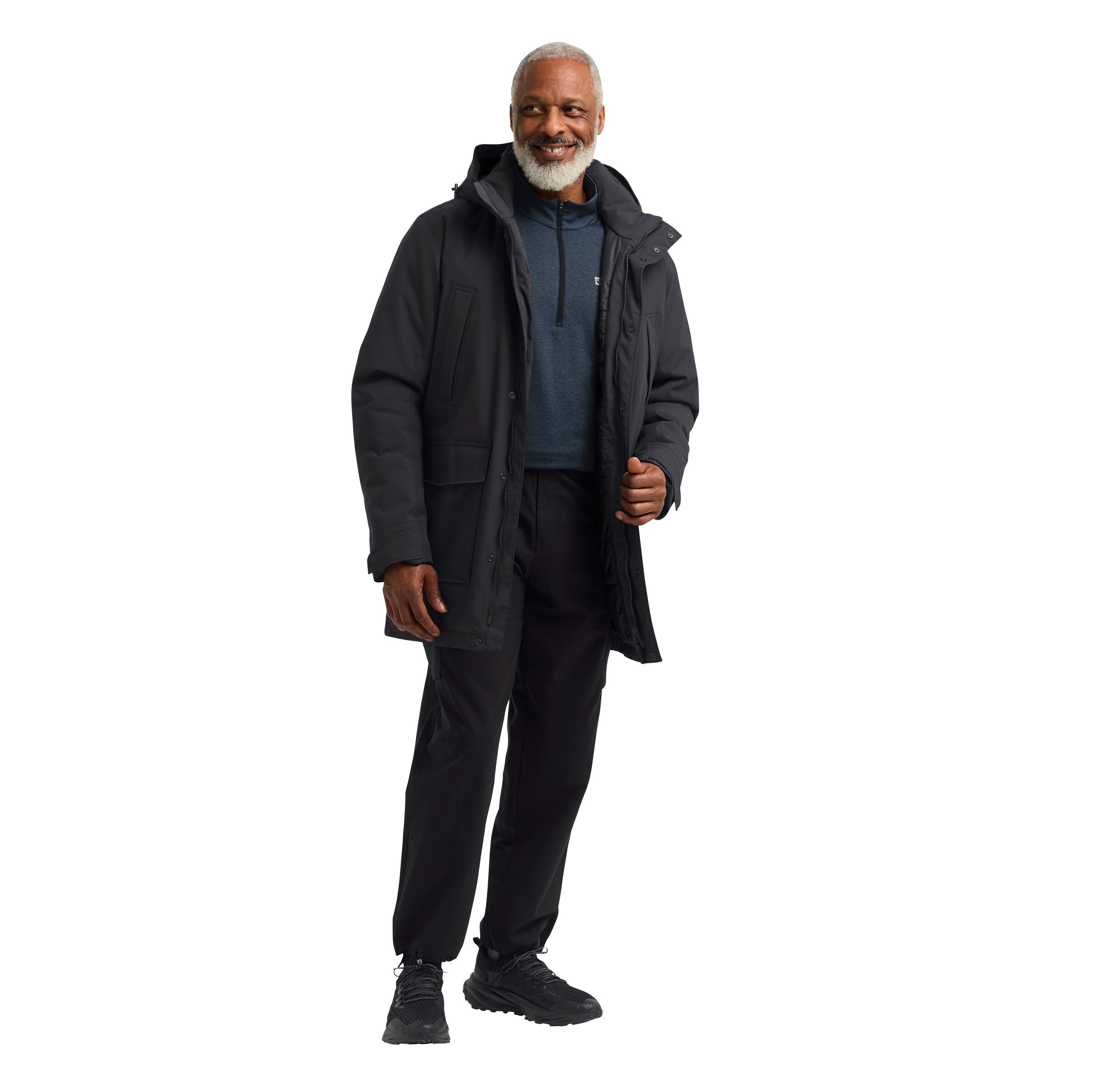 JACK WOLFSKIN Winter Parka in Black
