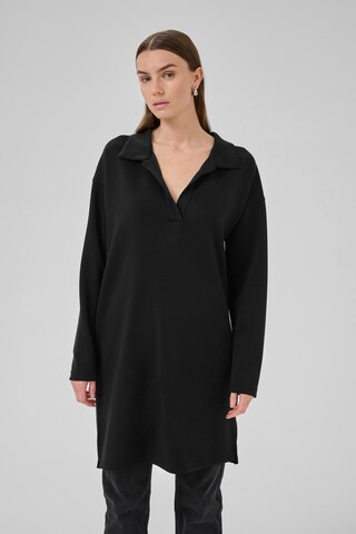 Robe-chemise My Essential Wardrobe en noir : devant