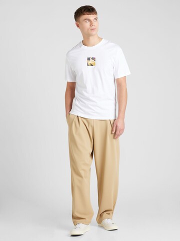 TOPMAN Wide leg Veckad byxa i beige