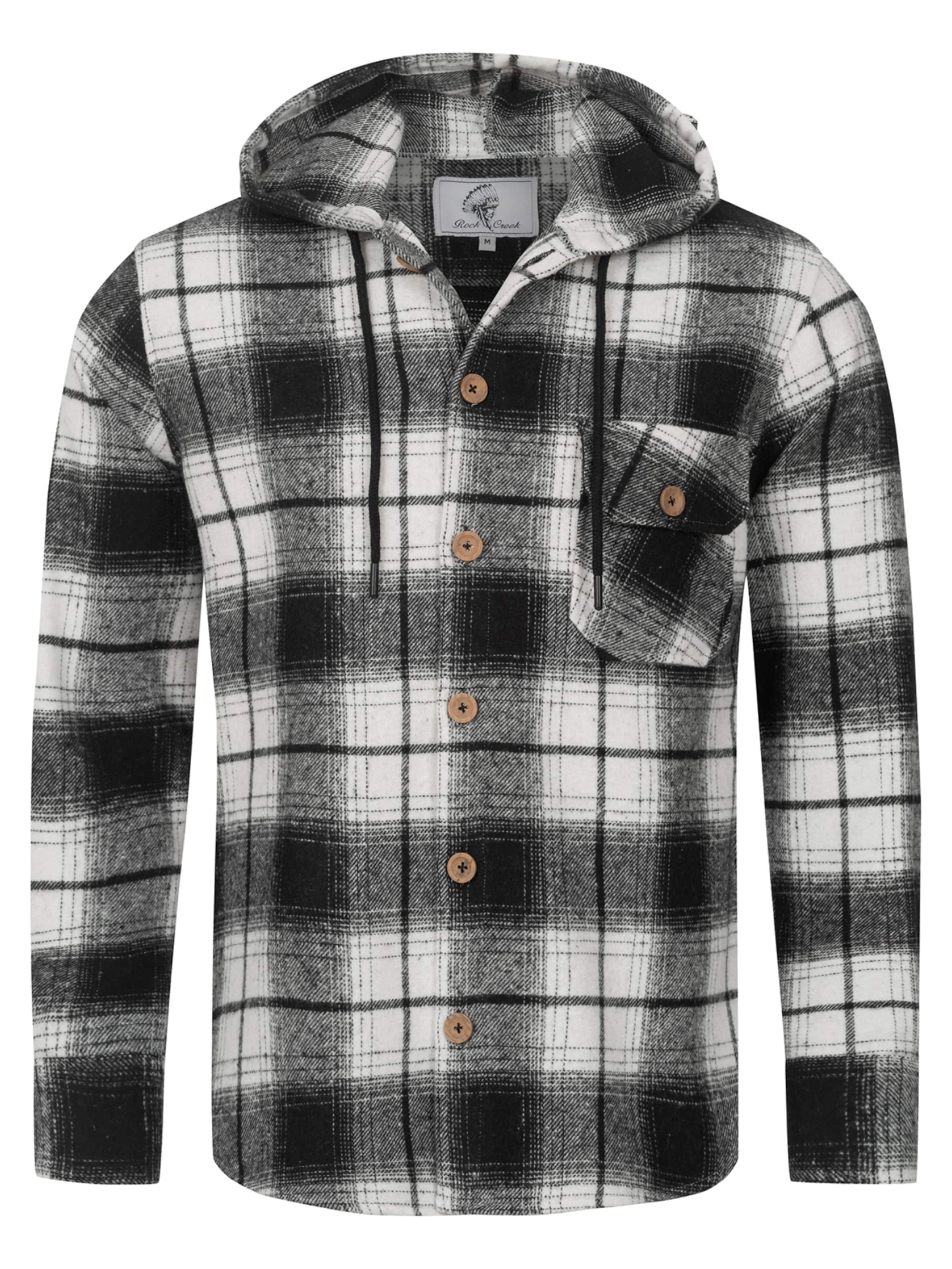 Rock Creek Hemd in Schwarz: Vorderseite