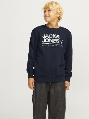 Jack & Jones Junior Sweatshirt in Blauw: voorkant