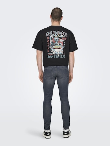 regular Jeans di Only & Sons in grigio