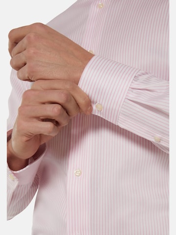 Slim fit Camicia business di Boggi Milano in rosa