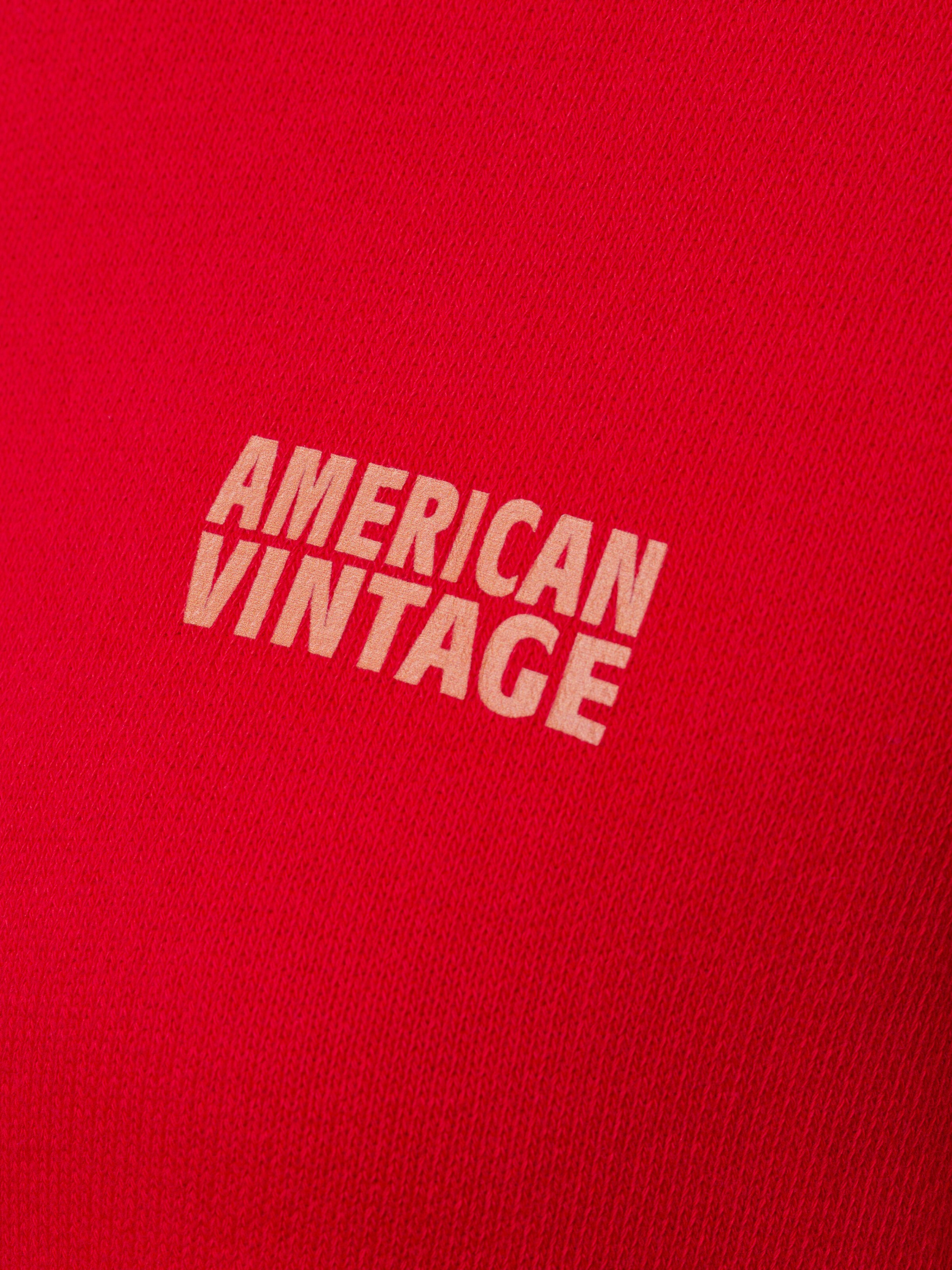 Sweat-shirt ' Izubird ' AMERICAN VINTAGE en rouge
