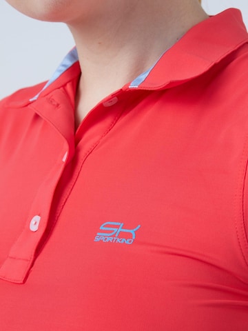 SPORTKIND Performance shirt 'Poloshirt' in Orange