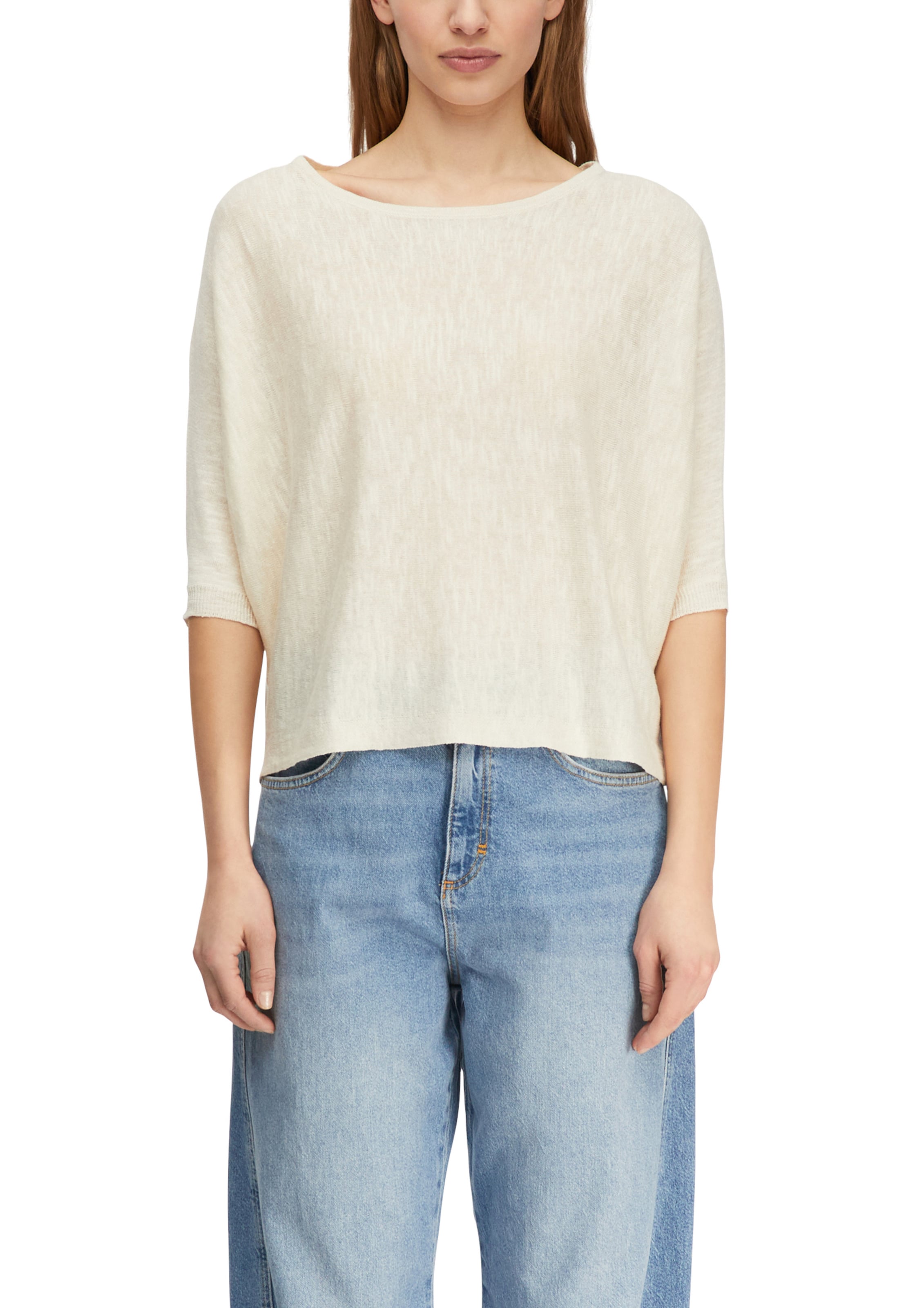 COMMA Strickpullover in Beige