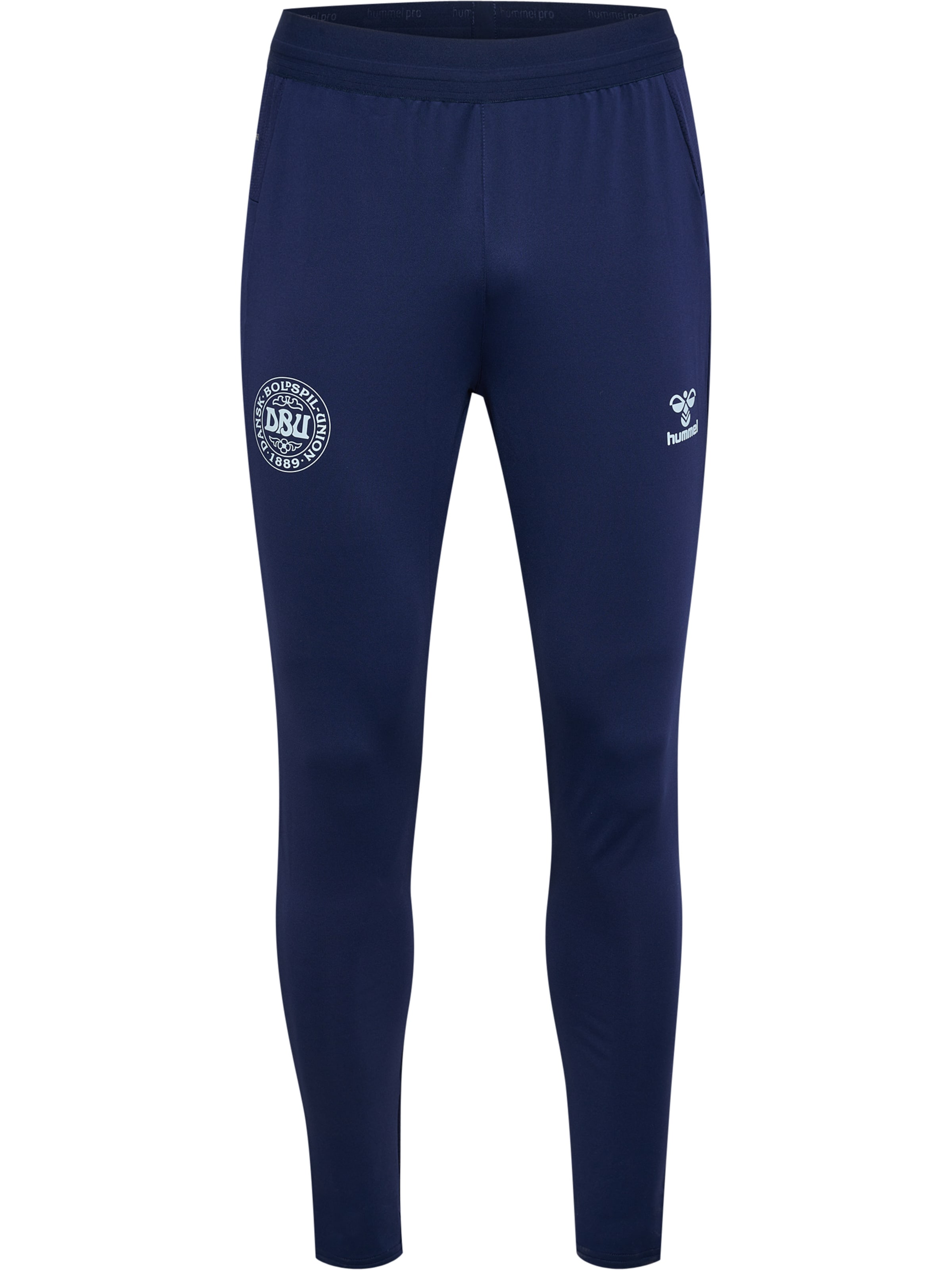 Hummel Slimfit Sportsbukser i blå: forside