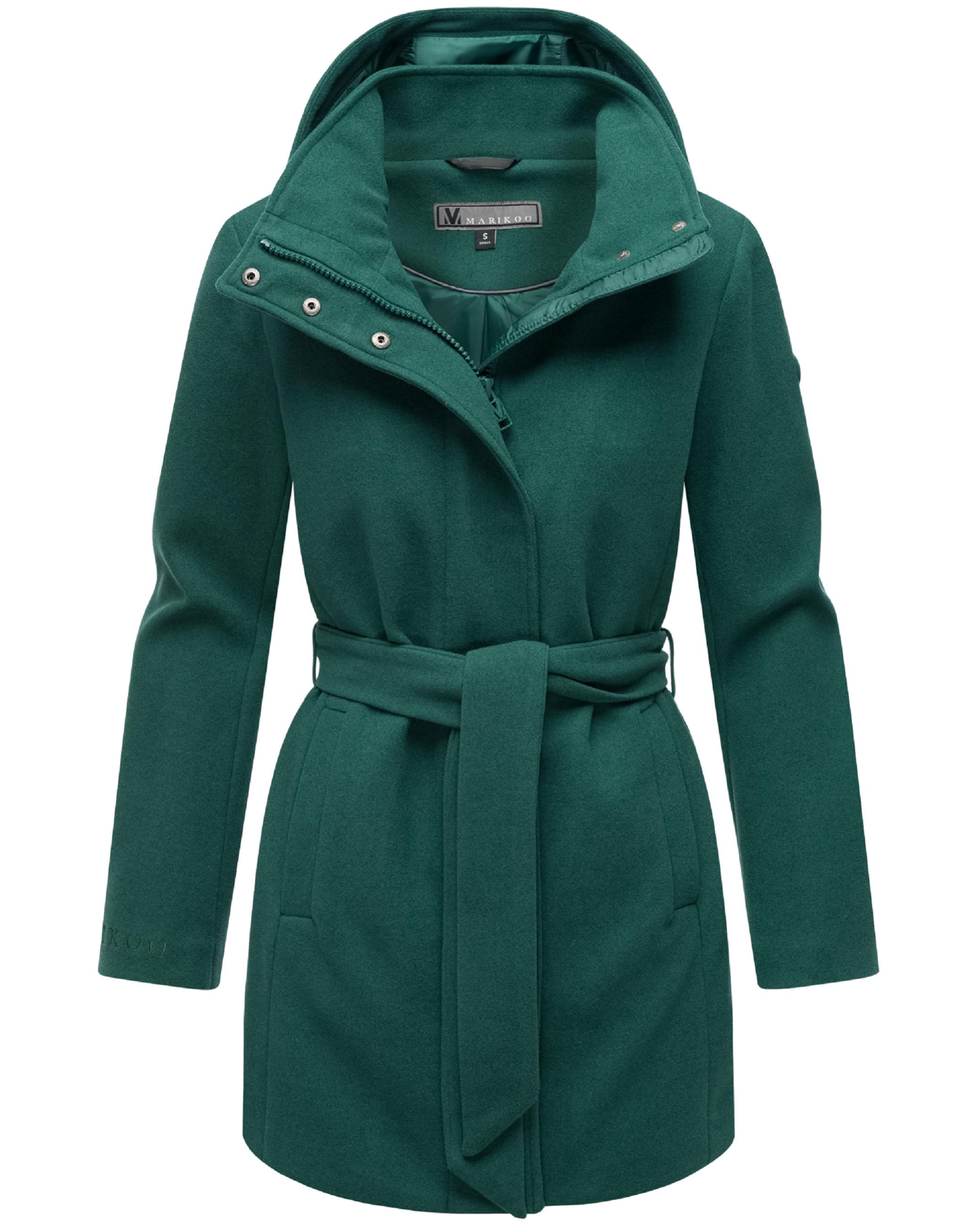 Cappotto di mezza stagione 'Katalinaa 16' di MARIKOO in verde: frontale