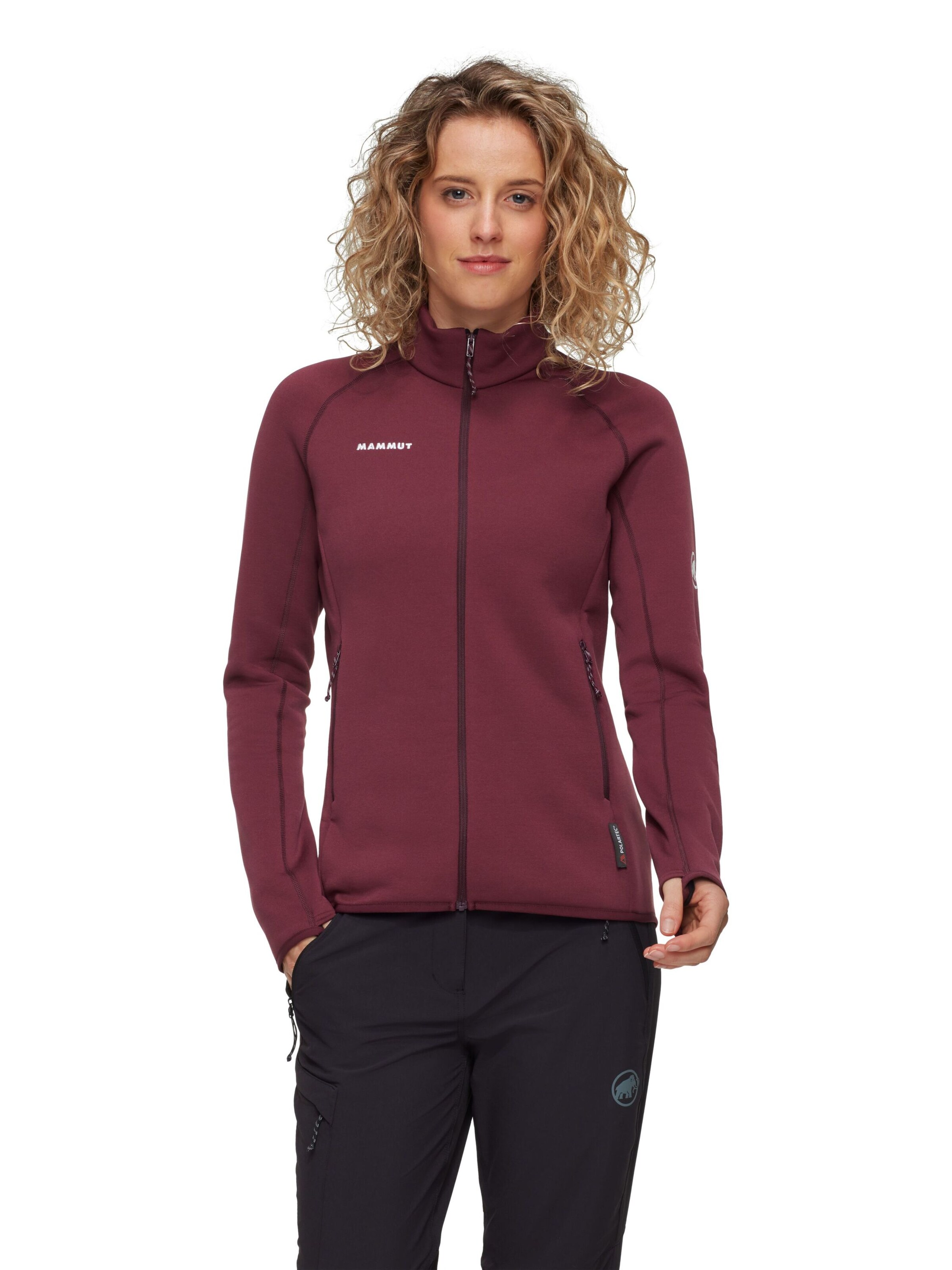 MAMMUT Funktionsfleecejacke ‘Aconcagua’ in Rot: Vorderseite