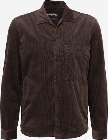 Marc O'Polo Regular fit Button Up Shirt in Brown: front