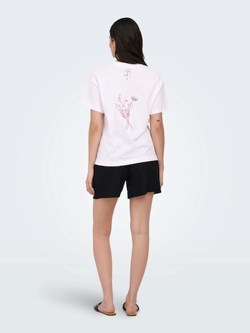T-shirt 'ONLEMMINA' ONLY en blanc