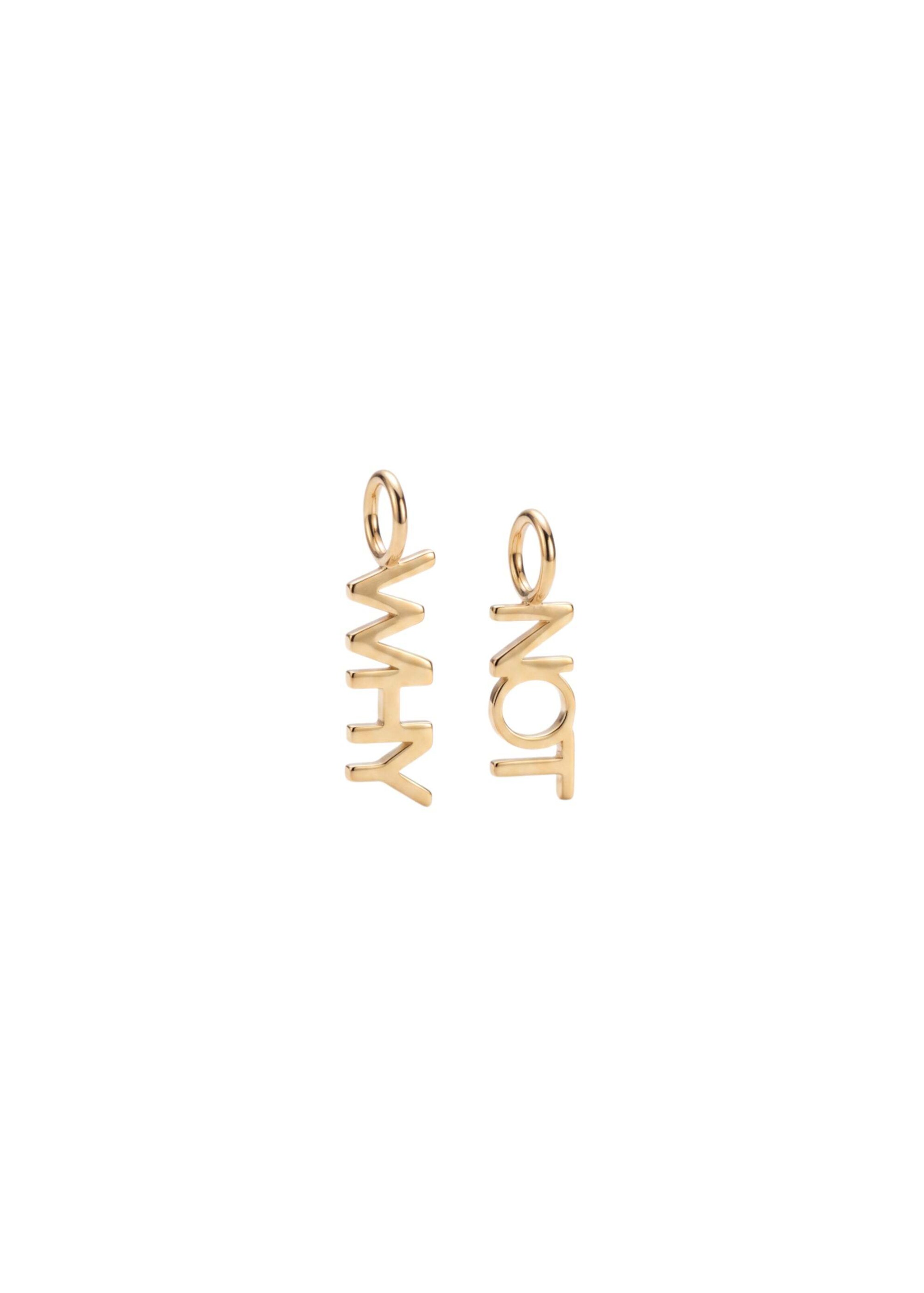 PURELEI - Colgante 'Why Not' en oro: frente