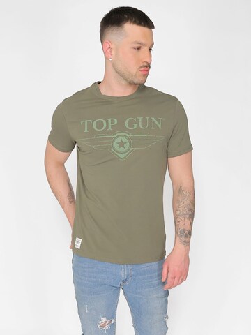 TOP GUN Shirt in Grün