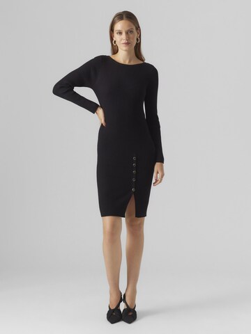 VERO MODA Strickkleid 'ABA' in Schwarz