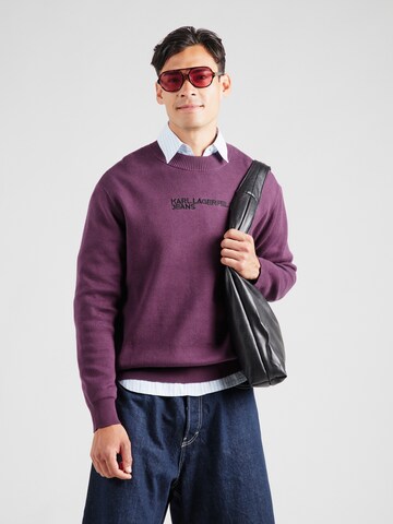KARL LAGERFELD JEANS Pullover in Lila: Vorderseite