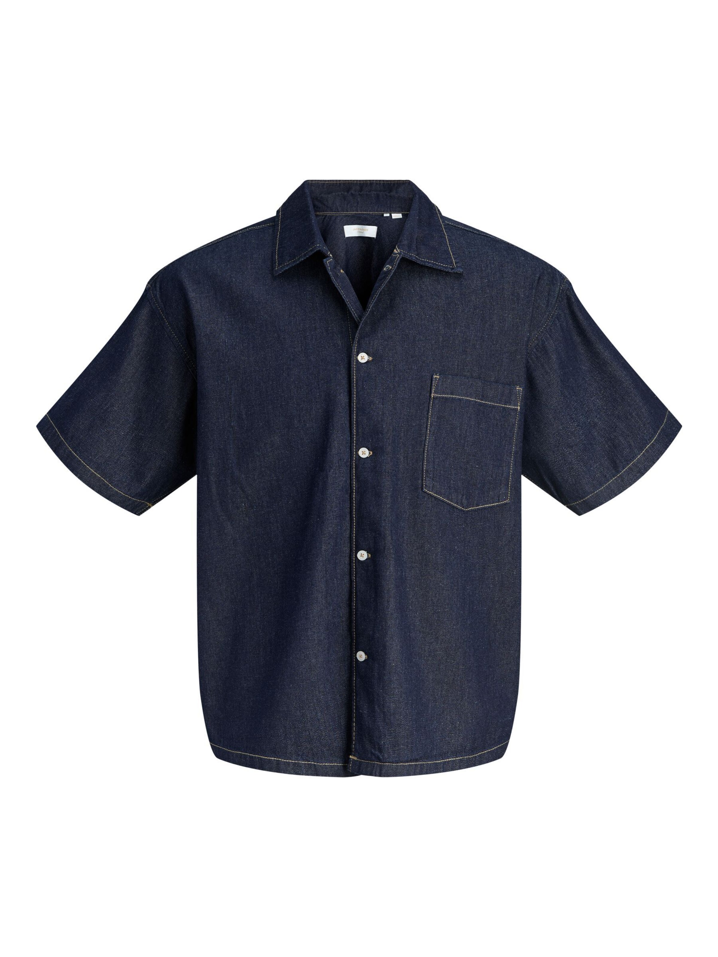 JACK & JONES Hemd in dunkelblau, Produktansicht