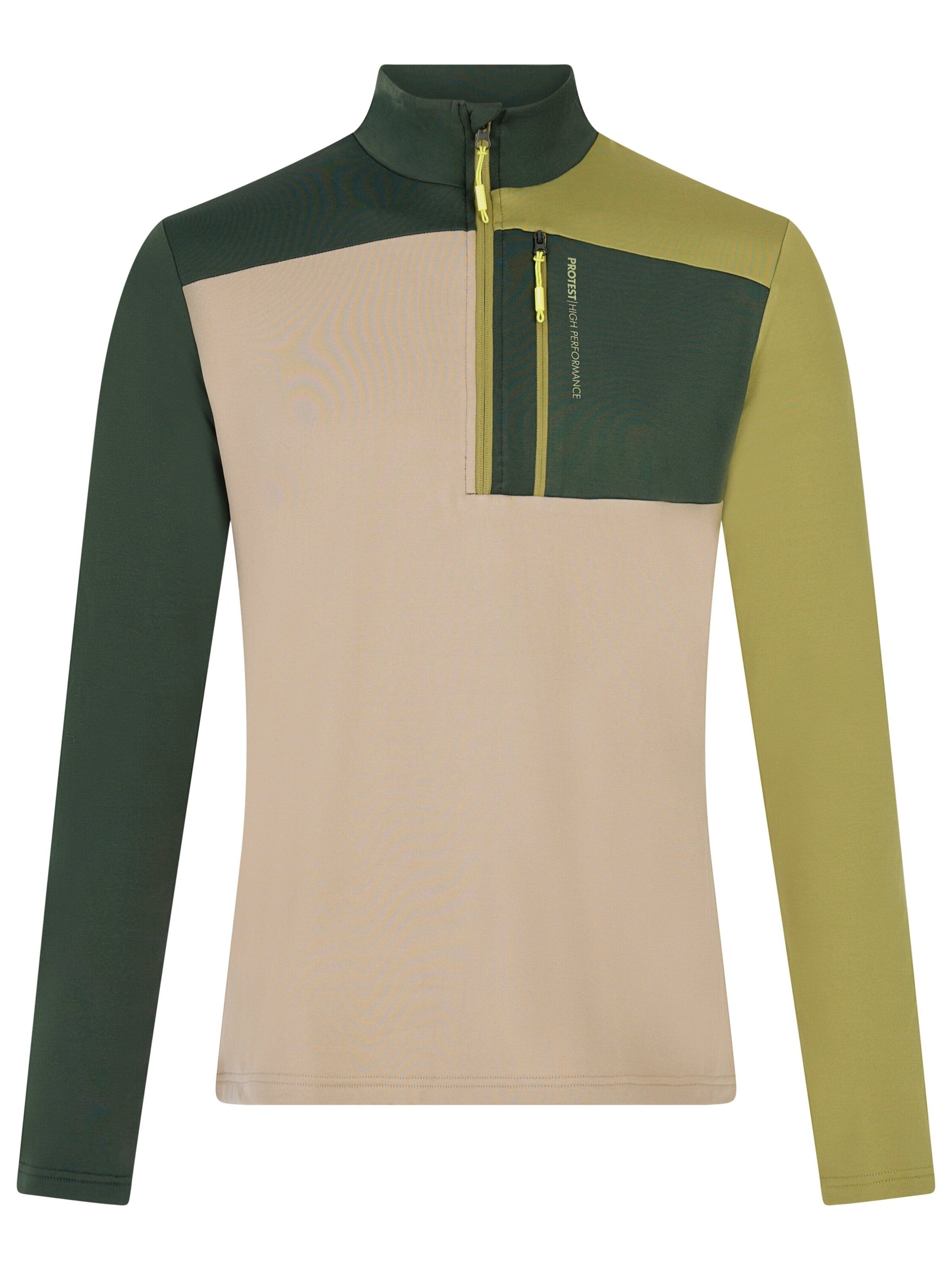 PROTEST Sports sweatshirt 'PRTDraw' in Green: front