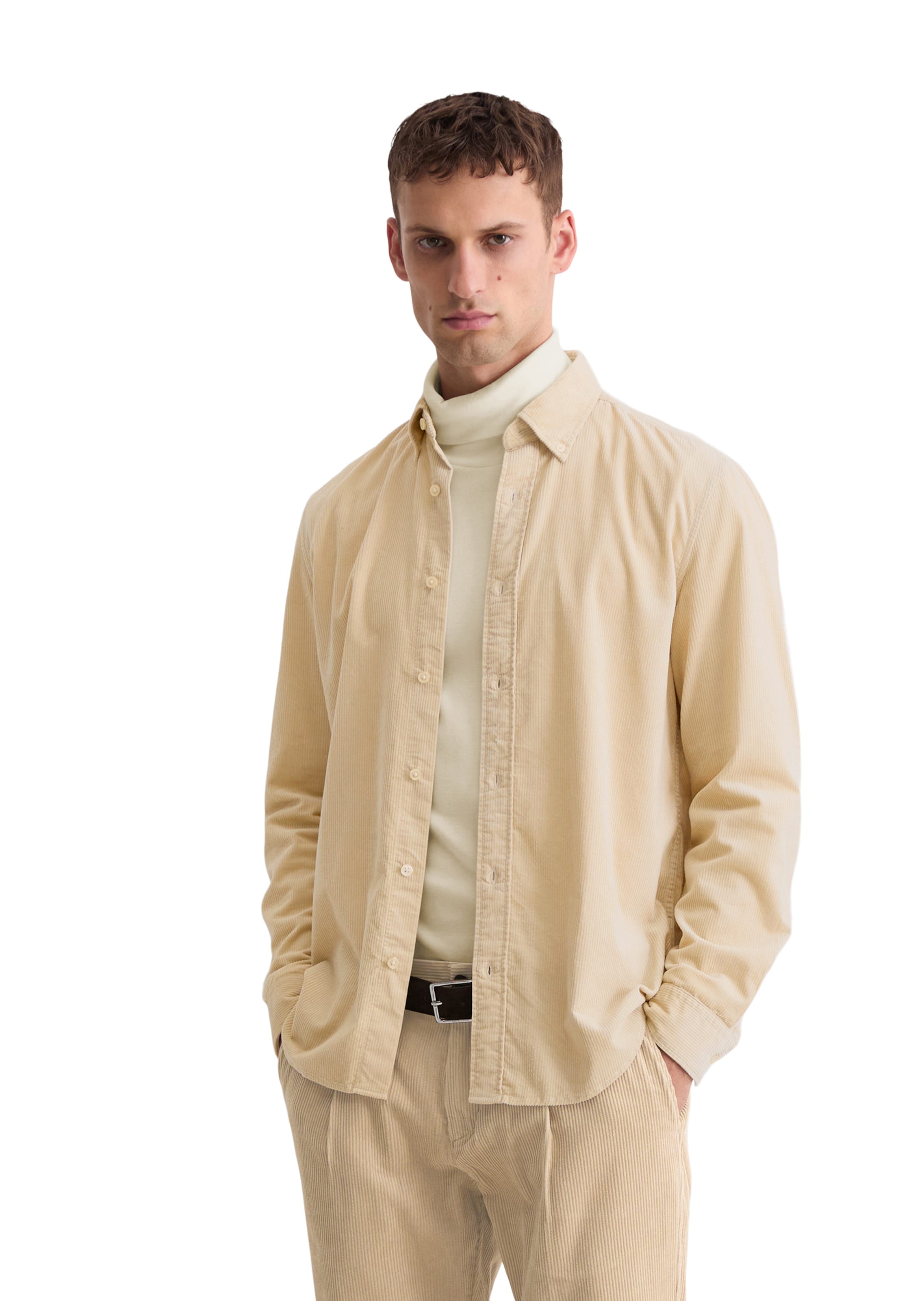 Marc O'Polo Regular Fit Bluse in Beige: Vorderseite