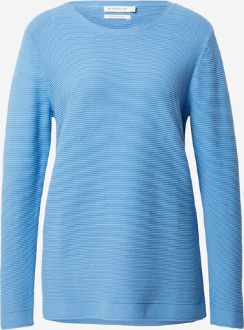 TOM TAILOR Sweater 'New Ottoman' in Blue: front