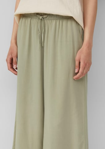 QS Wide leg Broek in Groen