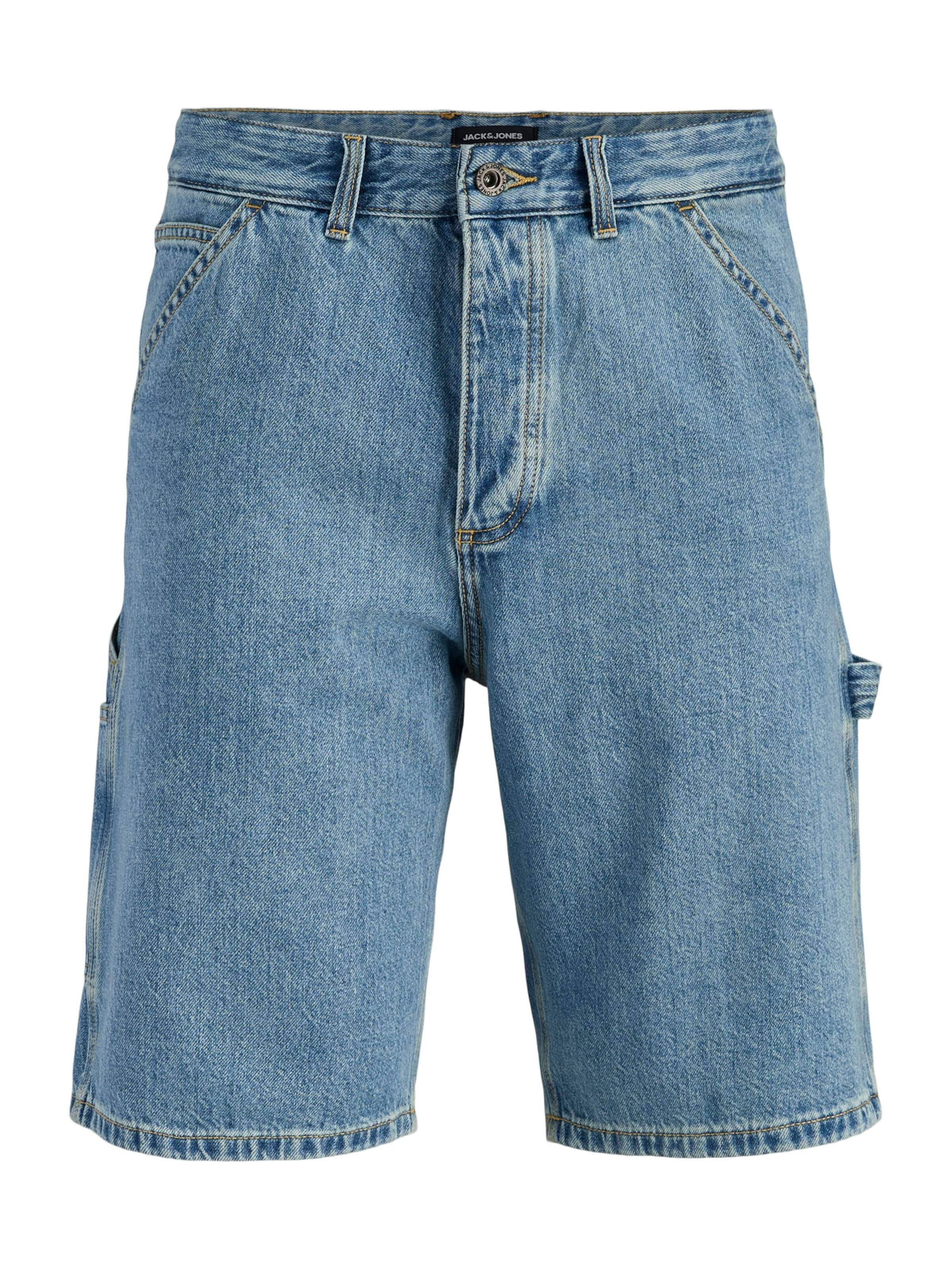 JACK & JONES Baggy Jeans 'JJIALEX JJCARPENTER' in Blue: front
