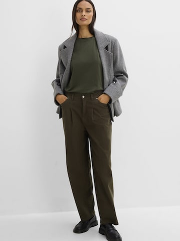 Barrel Pantaloni con pieghe di bonprix in verde