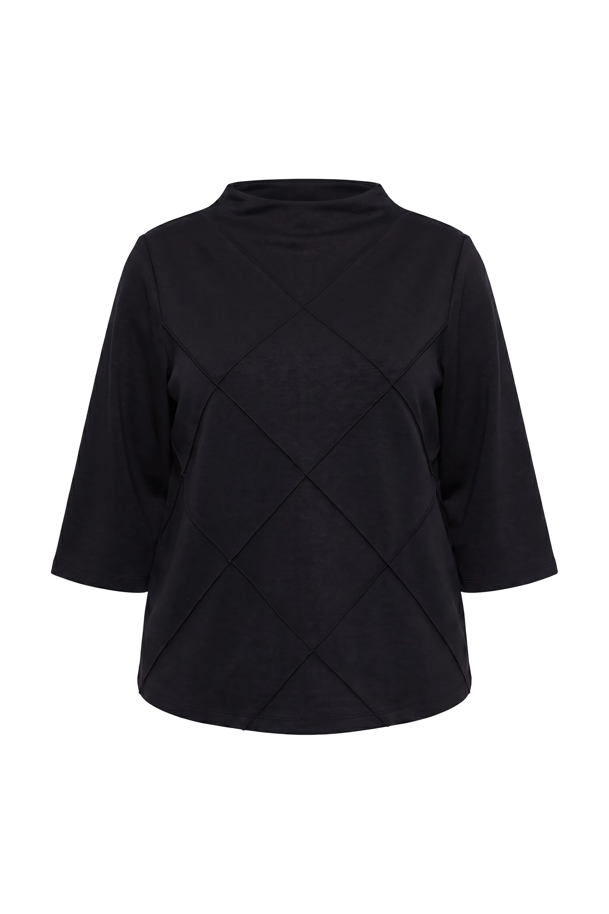 Ulla Popken Sweatshirt in Zwart: voorkant