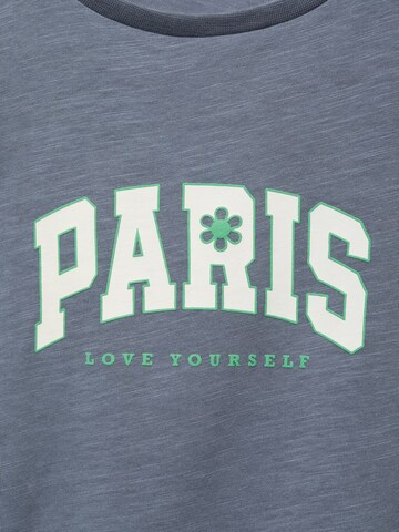 MANGO KIDS Tričko 'PARIS' – modrá