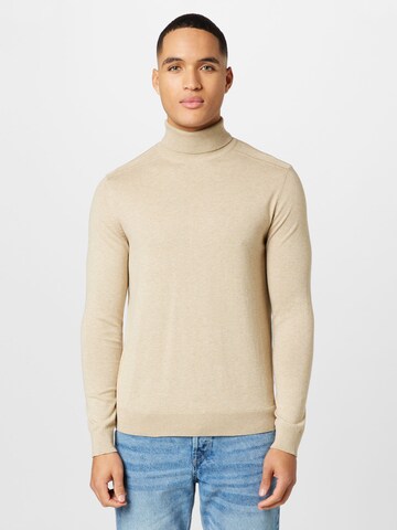 SELECTED HOMME Regular fit Sweater 'Berg' in Beige: front