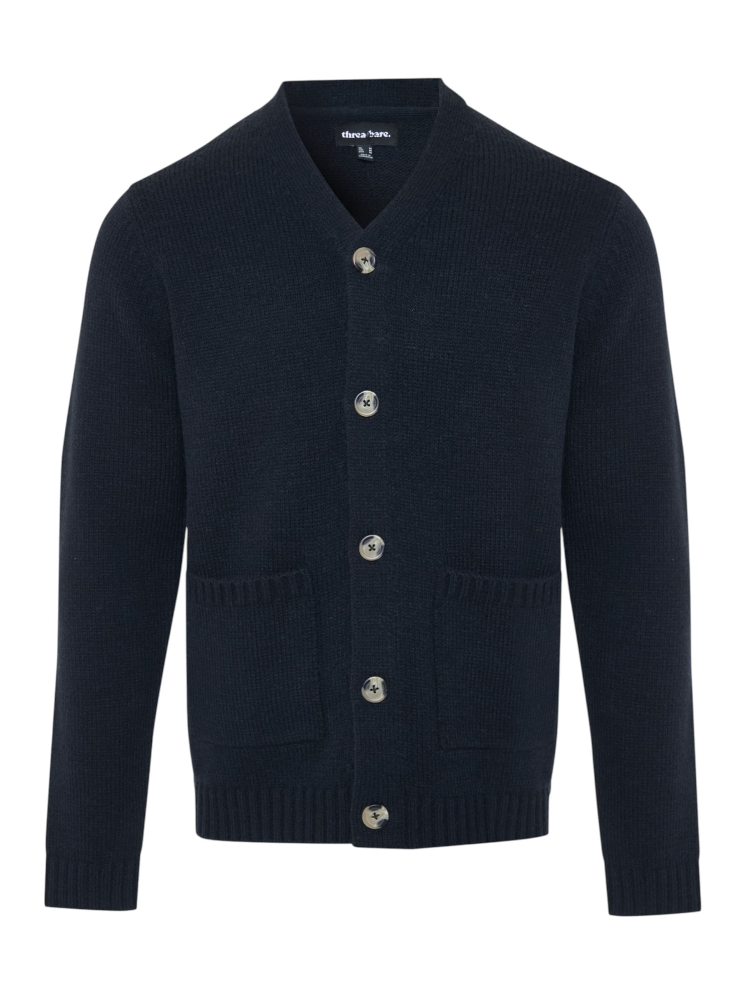 Threadbare Strickjacke in Blau: Vorderseite